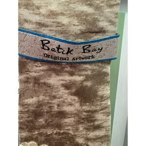 Batik Bay by Kohl's Palm with Sailboat Necktie 100% Silk Olive New with Tag